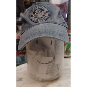 Victoria Canada Cap Blue Gray with a Maple Leaf
